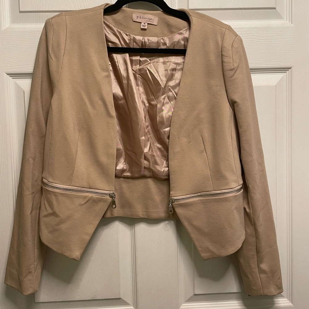 Philosophy tan blazer